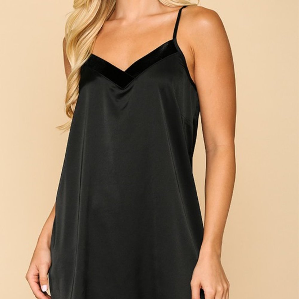 long spaghetti strap tank